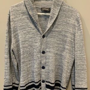 Express | gray button up cardigan | medium
